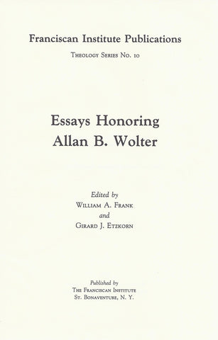 Essays Honoring Allan B. Wolter