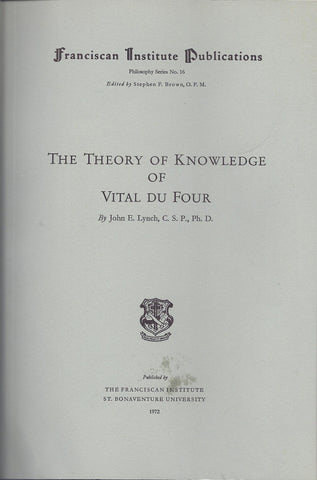 The Theory of Knowledge of Vital Du Four