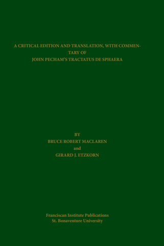 John Pecham's Tractatus de Sphaera