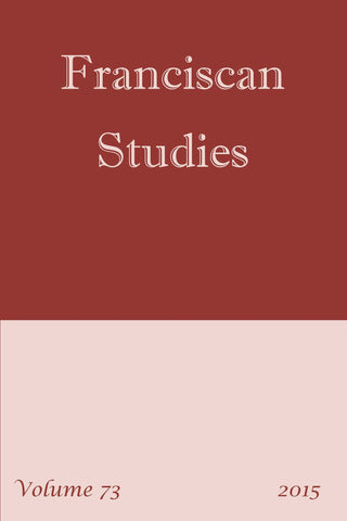 Franciscan Studies - Vol. 81 (2023) - (Latest Release)