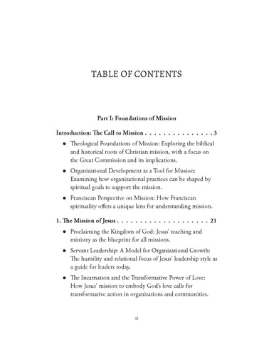 Franciscan Mission and Organizational Development: A Socio-Analytical Perspective