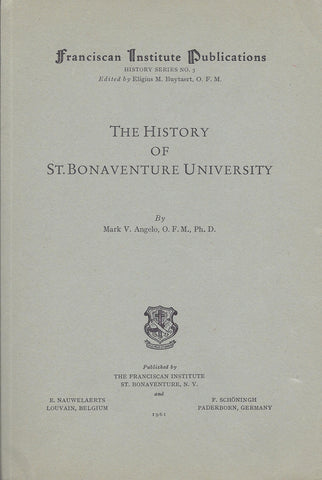 The History of St. Bonaventure University