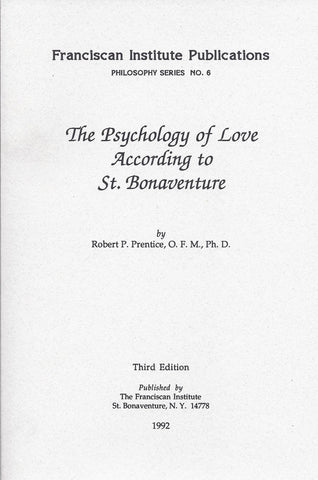 The Psychology of Love According to St. Bonaventure
