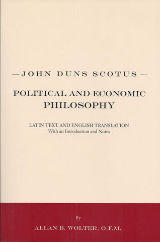John Duns Scotus - Political and Economic Philosophy