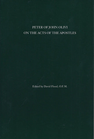 Peter of John Olivi on the Acts of the Apostles