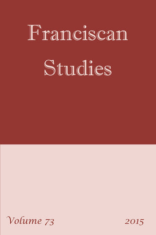 Franciscan Studies - Volume 80 (2022)